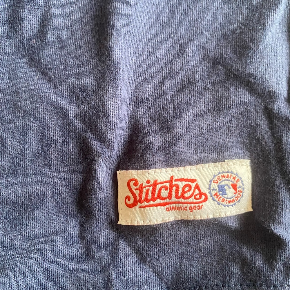 Stitches Navy Tee With Red Logo Patch - image 2